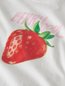 NAME IT Kort T-shirt Farinaz Bright White